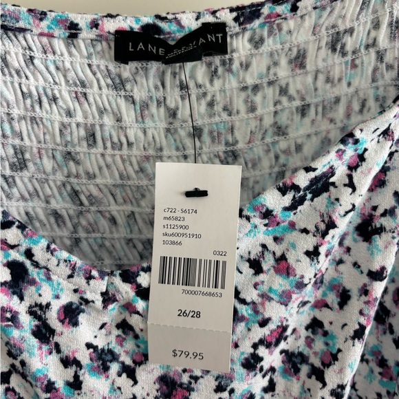 Lane Bryant Multicolor Patterned Top - Picture 2 of 4